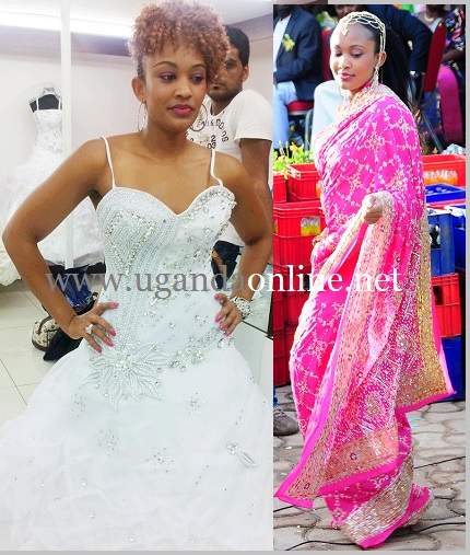 Zari tries out her wedding dress and in pink is Zari donning a Sari on her introduction day