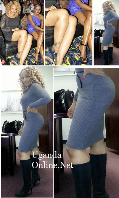 In black is Zari on her last trip to Uganda and in boots was yesterday