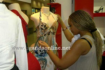 Zari in her boutique in South Africa
