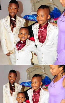 Zari's Kids all ready for their Dad