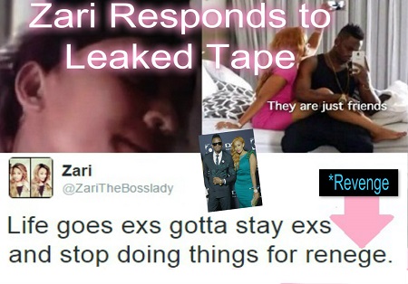 Zari responds to leaked s3x tape