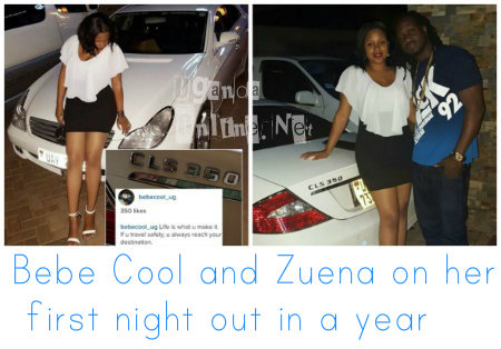 Bebe Cool and Zuena on her first night out in a year
